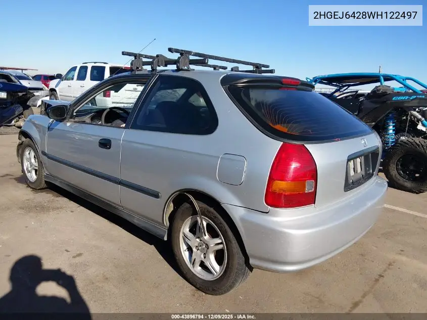 2HGEJ6428WH122497 1998 Honda Civic Cx