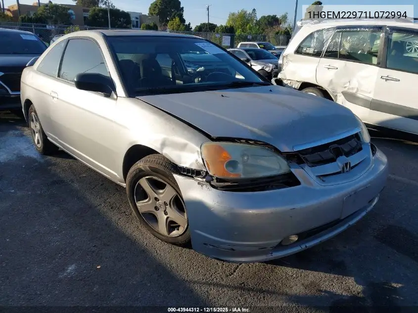1HGEM22971L072994 2001 Honda Civic Ex