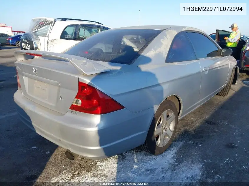 1HGEM22971L072994 2001 Honda Civic Ex