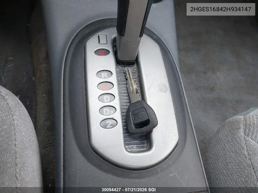 2002 Honda Civic Lx VIN: 2HGES16842H934147 Lot: 30094427