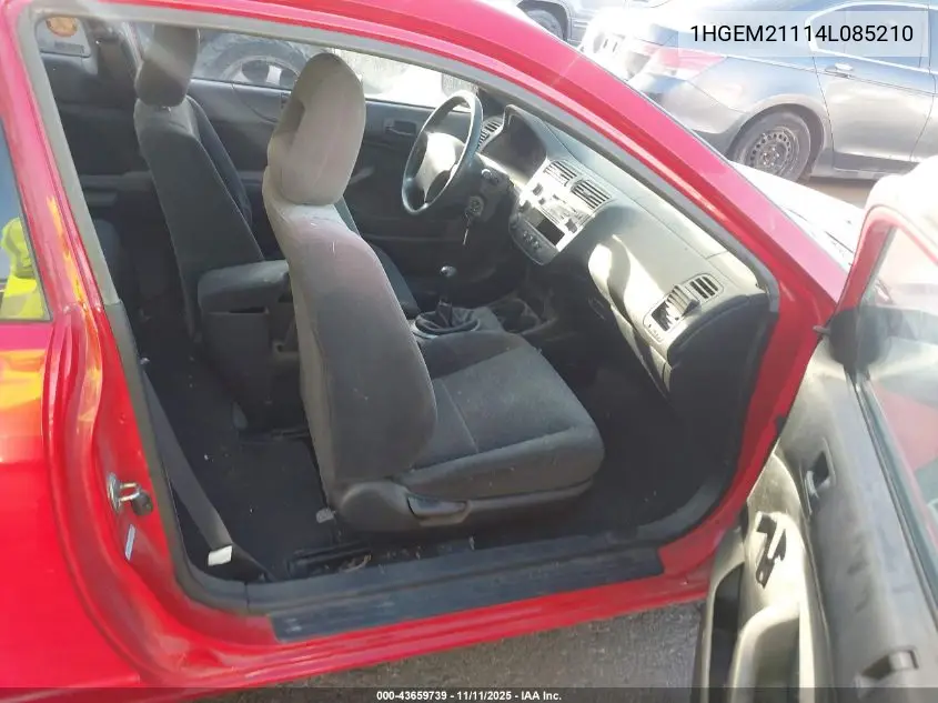 1HGEM21114L085210 2004 Honda Civic Vp