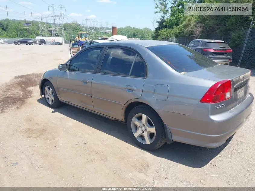 2004 Honda Civic Ex VIN: 2HGES26764H568966 Lot: 45182772