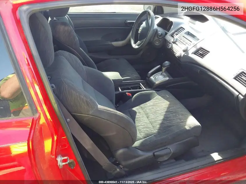 2HGFG12886H564256 2006 Honda Civic Ex