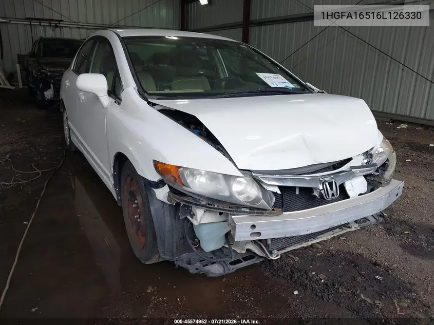 2006 Honda Civic Lx VIN: 1HGFA16516L126330 Lot: 45574952