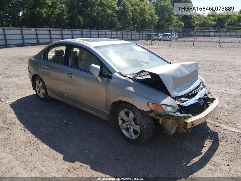 2006 Honda Civic Ex VIN: 1HGFA16846L073889 Lot: 45654048