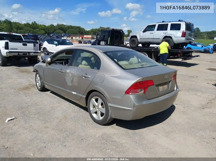 2006 Honda Civic Ex VIN: 1HGFA16846L073889 Lot: 45654048