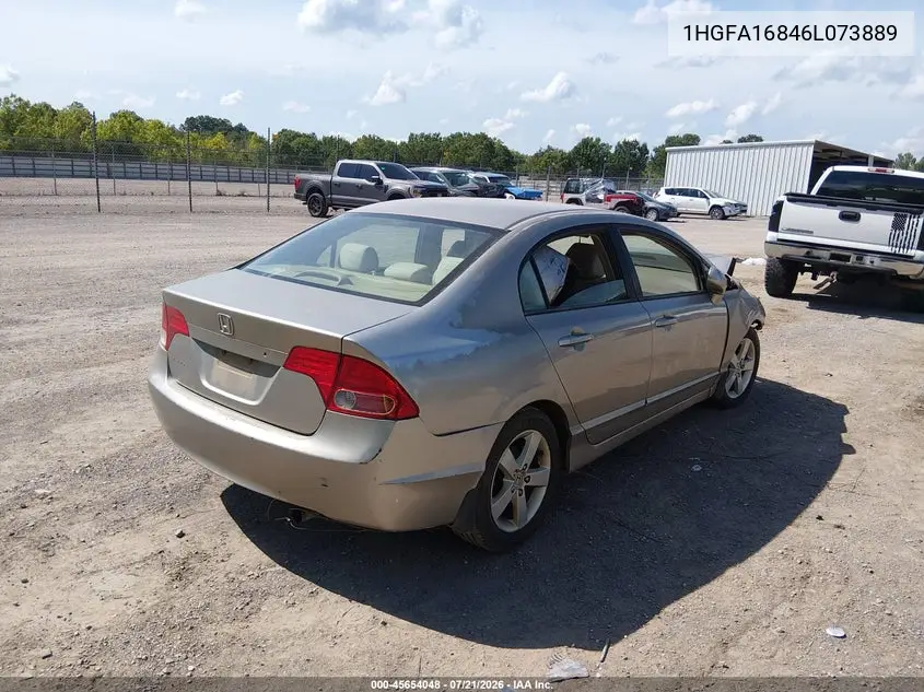 2006 Honda Civic Ex VIN: 1HGFA16846L073889 Lot: 45654048
