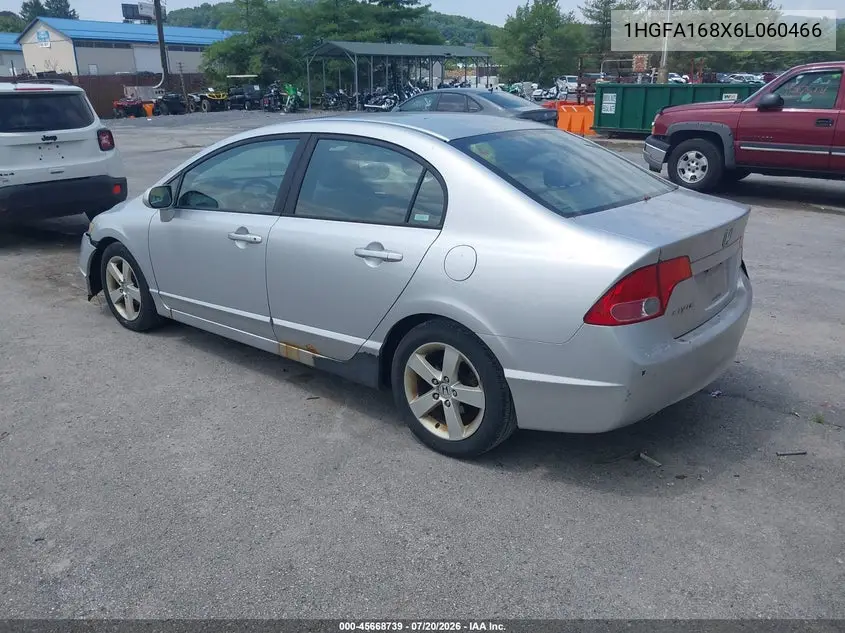 2006 Honda Civic Ex VIN: 1HGFA168X6L060466 Lot: 45668739