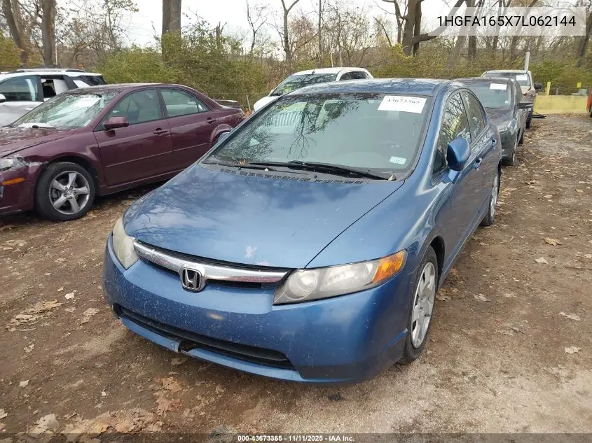 1HGFA165X7L062144 2007 Honda Civic Lx