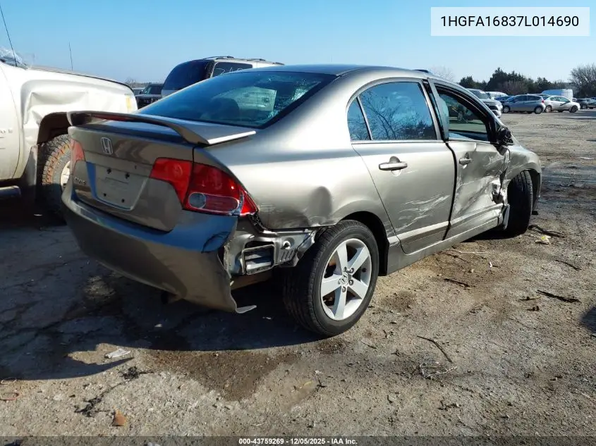 1HGFA16837L014690 2007 Honda Civic Ex