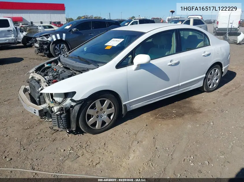 1HGFA16517L122229 2007 Honda Civic Lx