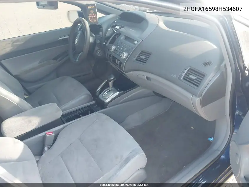 2HGFA16598H534607 2008 Honda Civic Lx