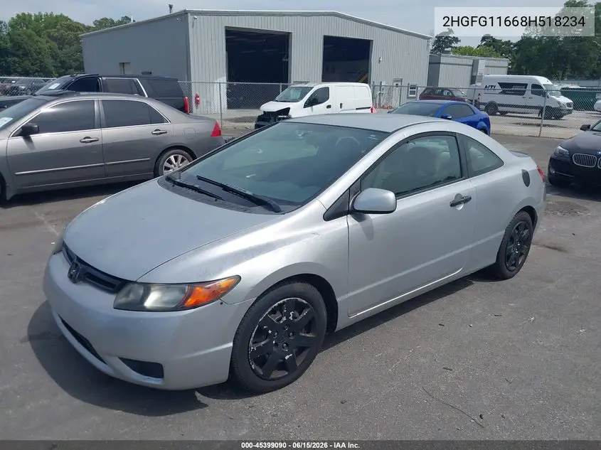 2HGFG11668H518234 2008 Honda Civic Lx