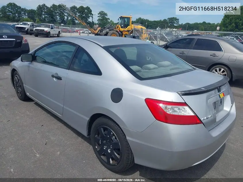 2HGFG11668H518234 2008 Honda Civic Lx