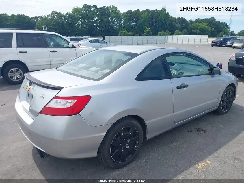 2HGFG11668H518234 2008 Honda Civic Lx