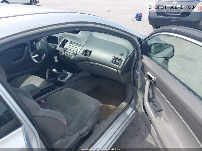 2HGFG11668H518234 2008 Honda Civic Lx