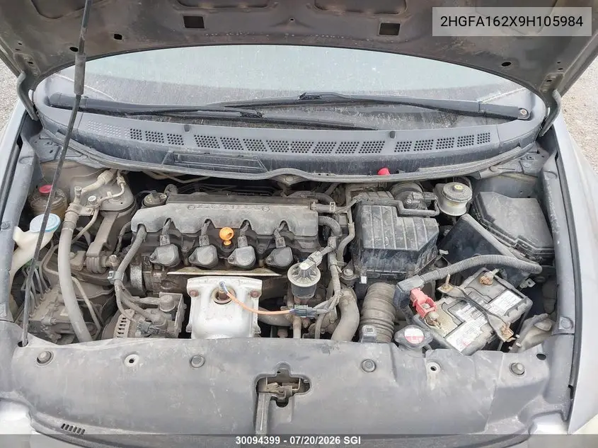 2009 Honda Civic Dx VIN: 2HGFA162X9H105984 Lot: 30094399