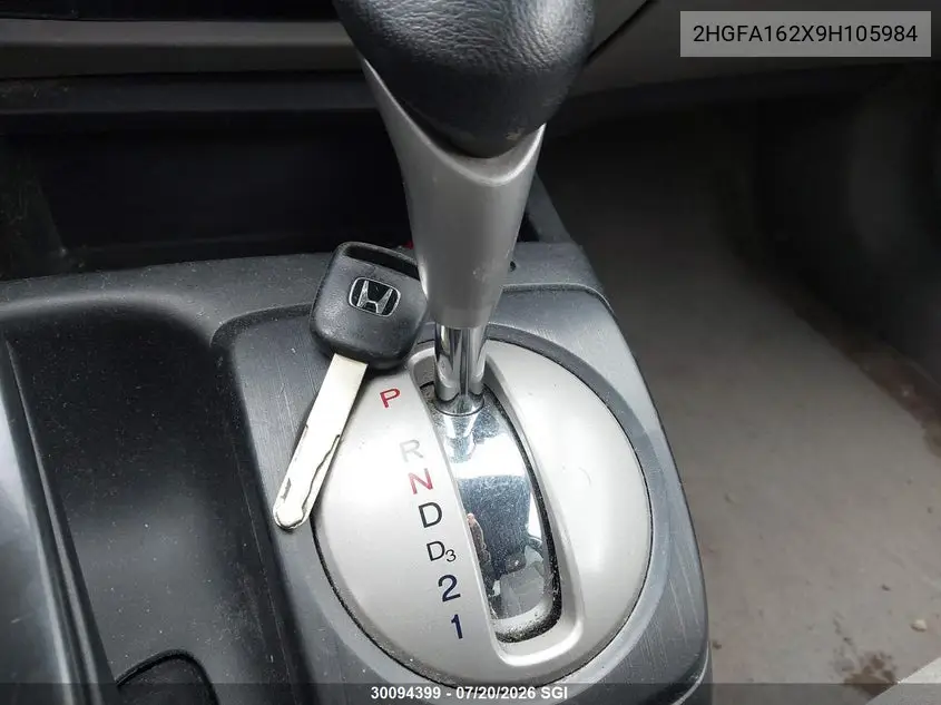 2009 Honda Civic Dx VIN: 2HGFA162X9H105984 Lot: 30094399