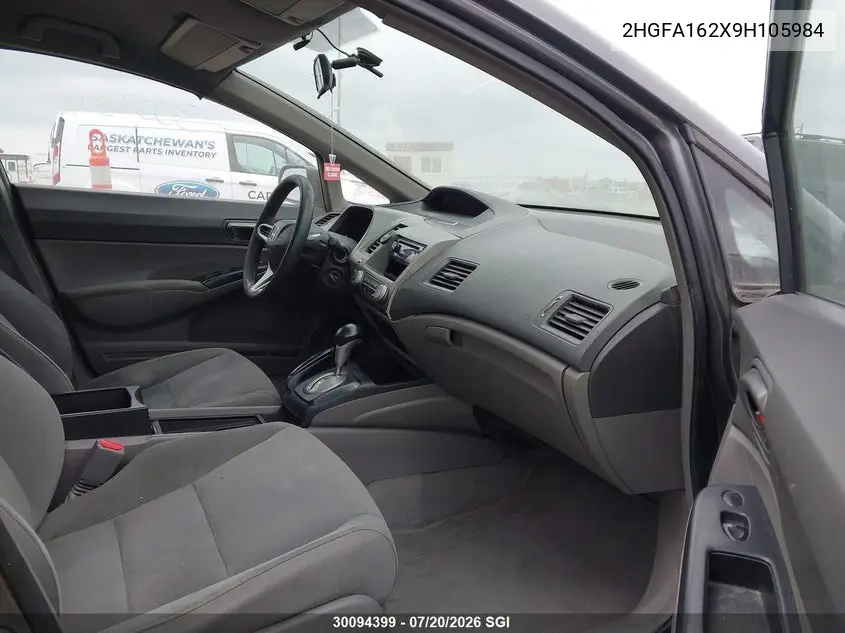 2009 Honda Civic Dx VIN: 2HGFA162X9H105984 Lot: 30094399