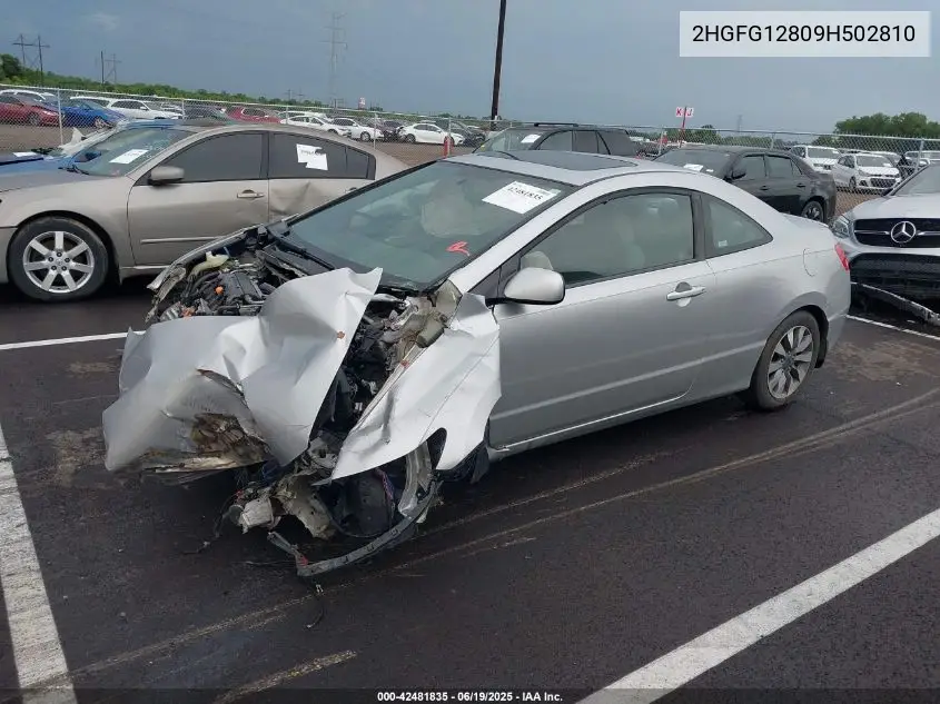 2HGFG12809H502810 2009 Honda Civic Ex