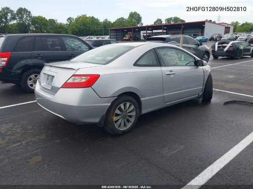 2HGFG12809H502810 2009 Honda Civic Ex