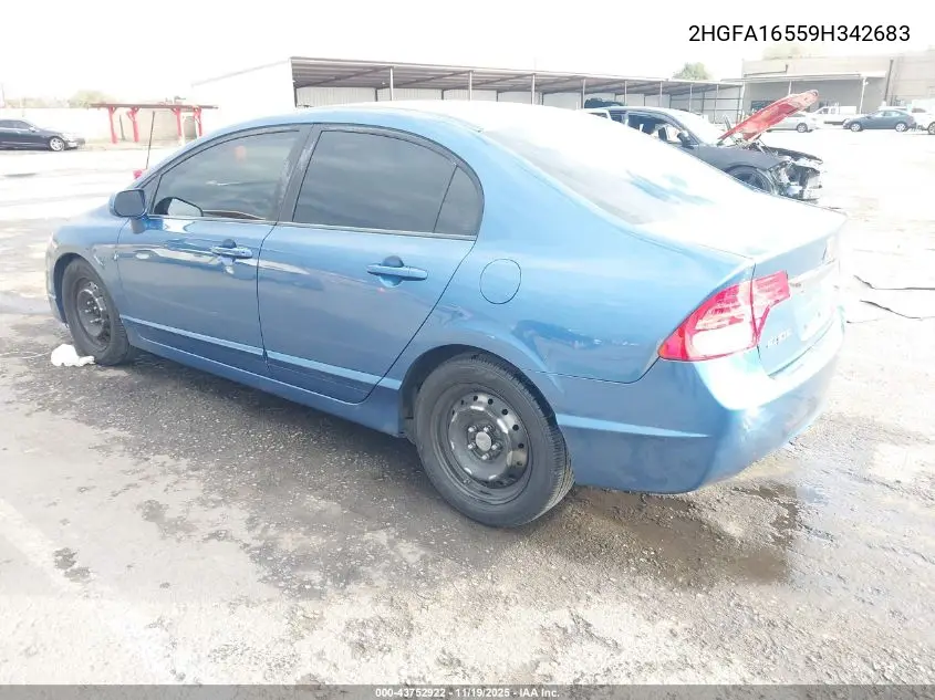 2HGFA16559H342683 2009 Honda Civic Lx