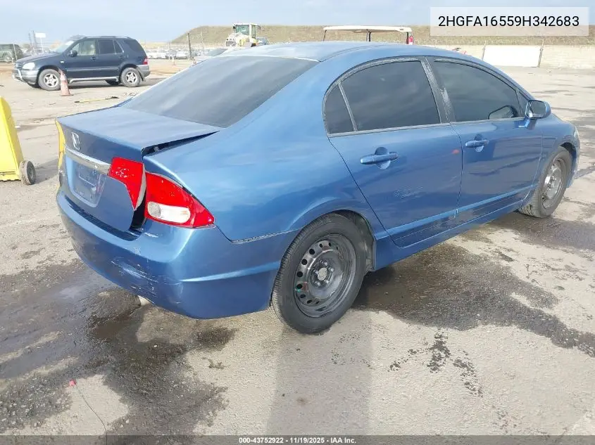 2HGFA16559H342683 2009 Honda Civic Lx