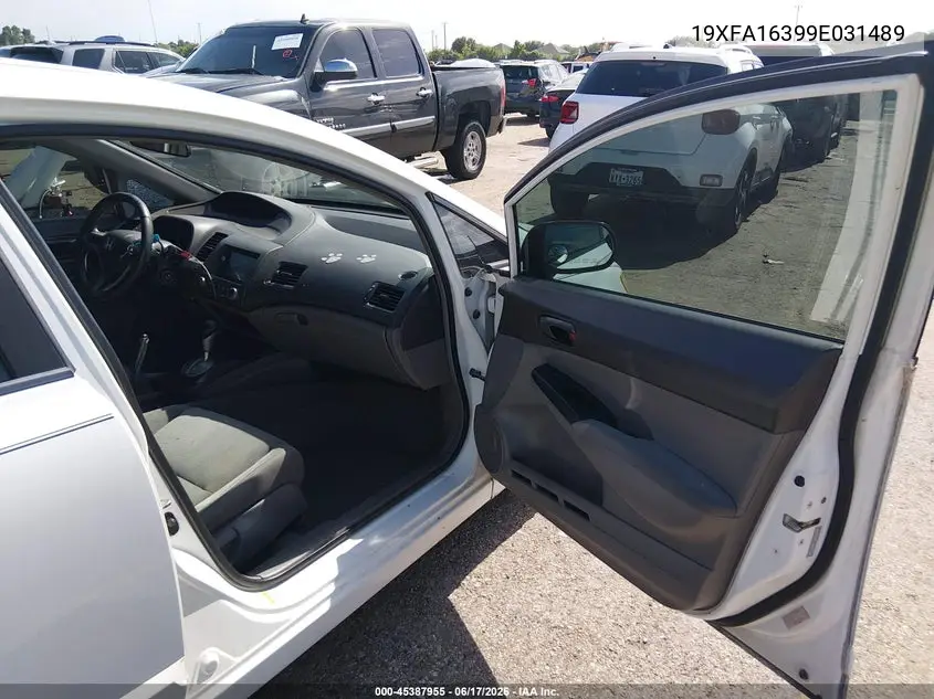 2009 Honda Civic Vp VIN: 19XFA16399E031489 Lot: 45387955