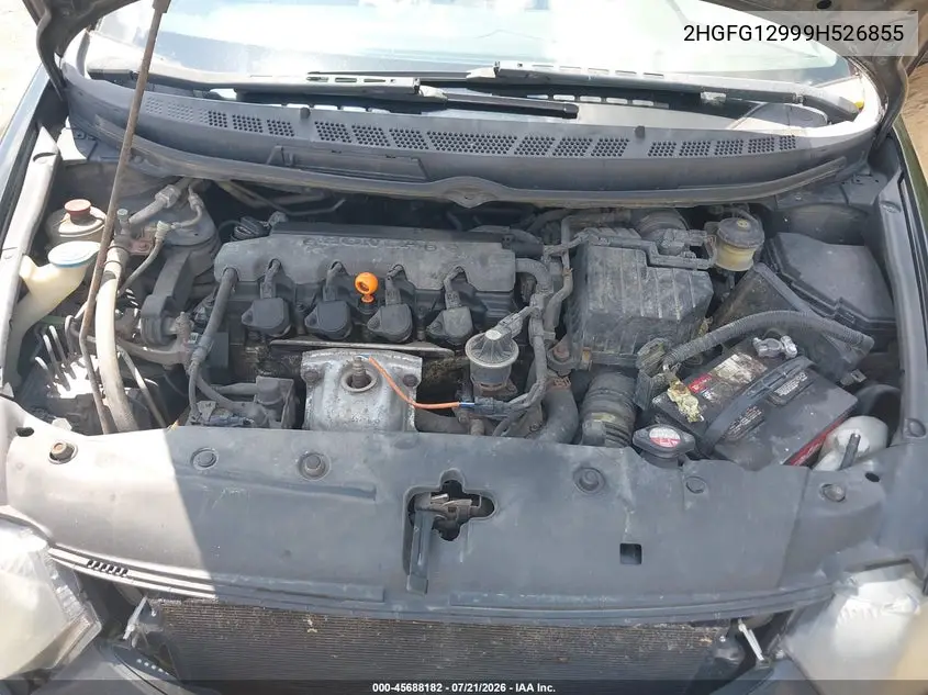 2009 Honda Civic Ex-L VIN: 2HGFG12999H526855 Lot: 45688182