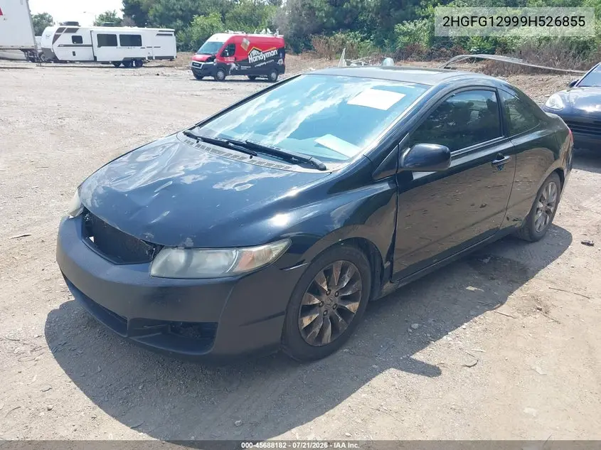 2009 Honda Civic Ex-L VIN: 2HGFG12999H526855 Lot: 45688182