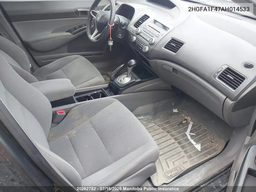 2010 Honda Civic Dx-A VIN: 2HGFA1F47AH014533 Lot: 20262782
