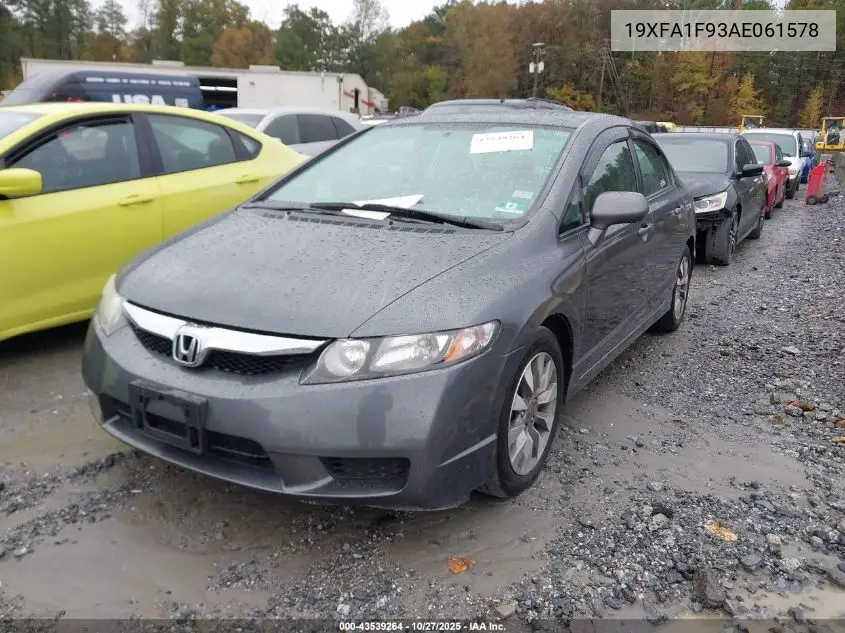 19XFA1F93AE061578 2010 Honda Civic Exl