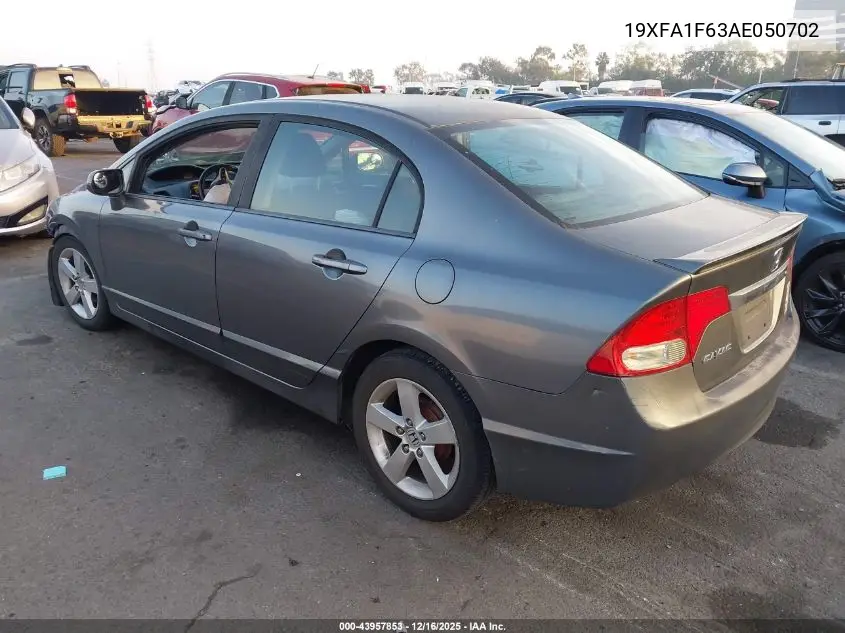 19XFA1F63AE050702 2010 Honda Civic Lx-S
