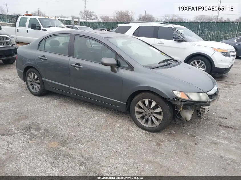 19XFA1F90AE065118 2010 Honda Civic Ex-L