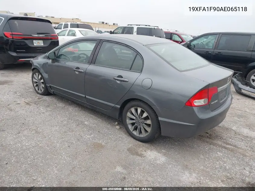 19XFA1F90AE065118 2010 Honda Civic Ex-L
