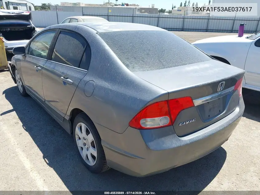 2010 Honda Civic Lx VIN: 19XFA1F53AE037617 Lot: 45535889