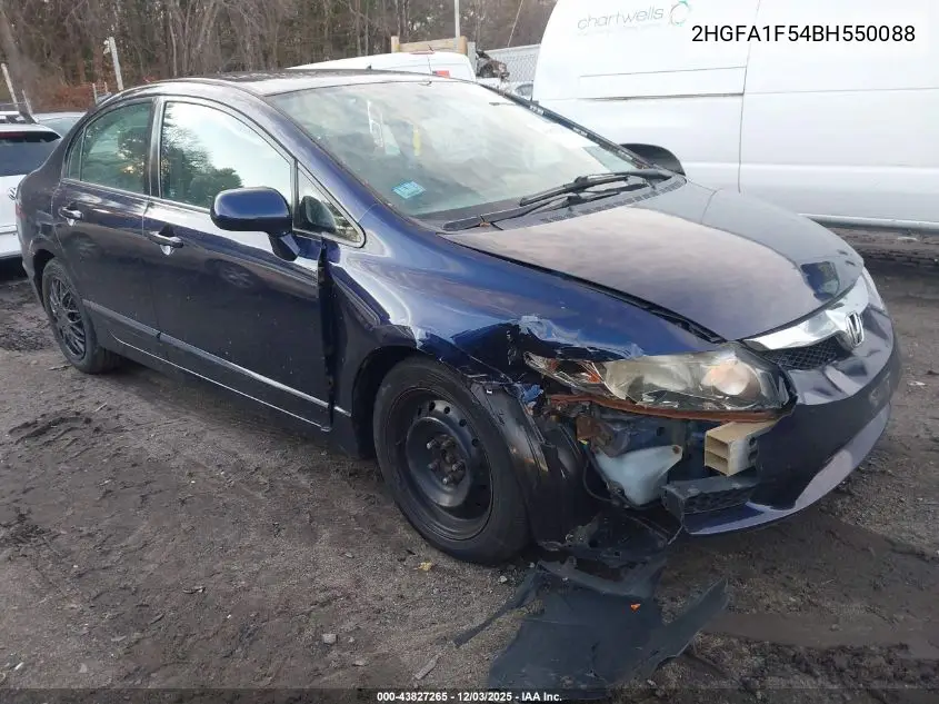 2HGFA1F54BH550088 2011 Honda Civic Lx