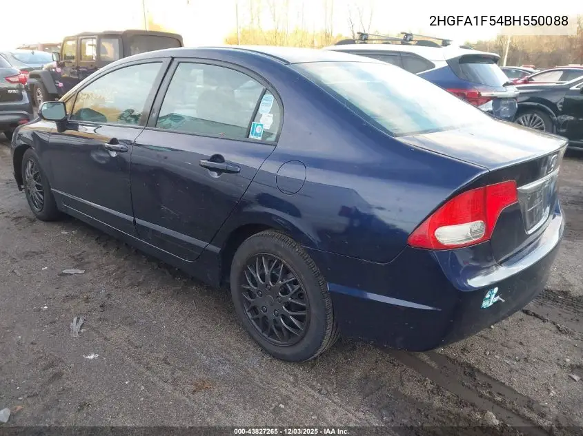 2HGFA1F54BH550088 2011 Honda Civic Lx
