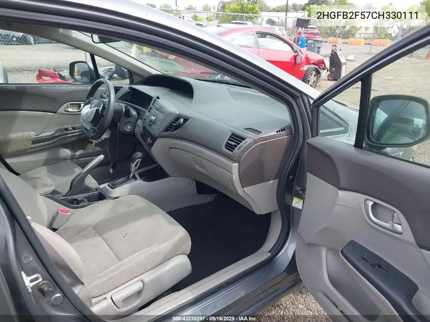 2HGFB2F57CH330111 2012 Honda Civic Lx