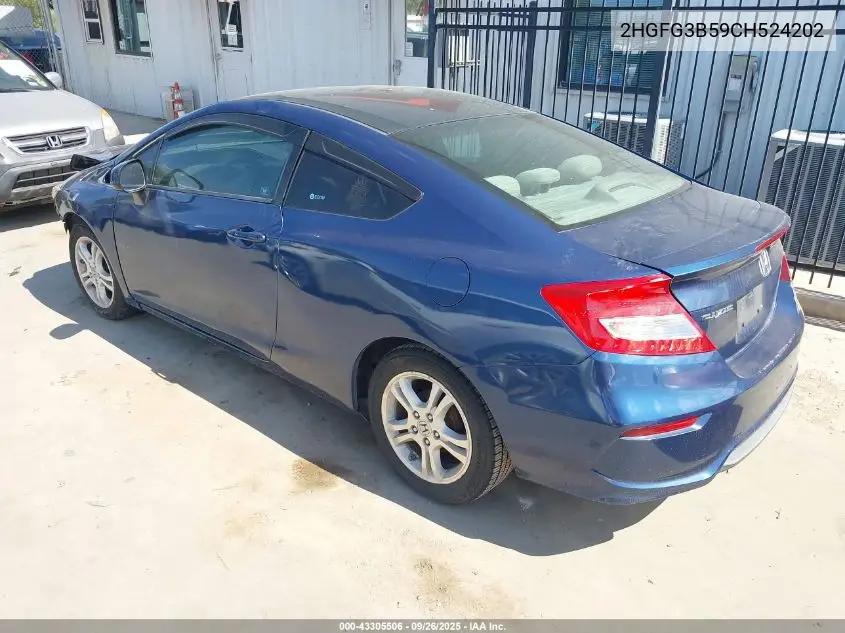 2HGFG3B59CH524202 2012 Honda Civic Lx