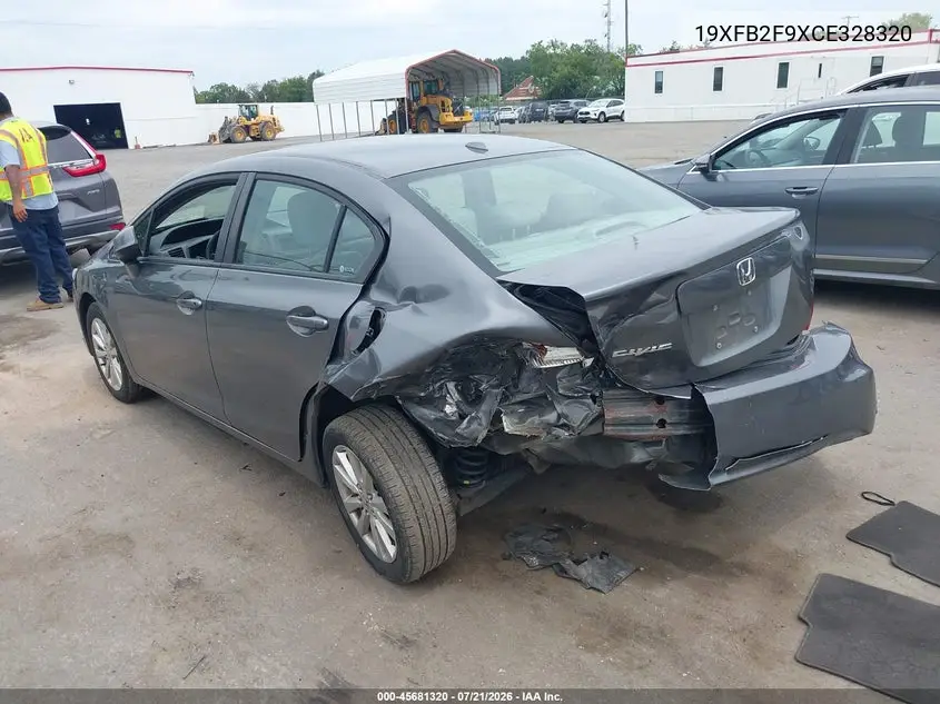 2012 Honda Civic Ex-L VIN: 19XFB2F9XCE328320 Lot: 45681320