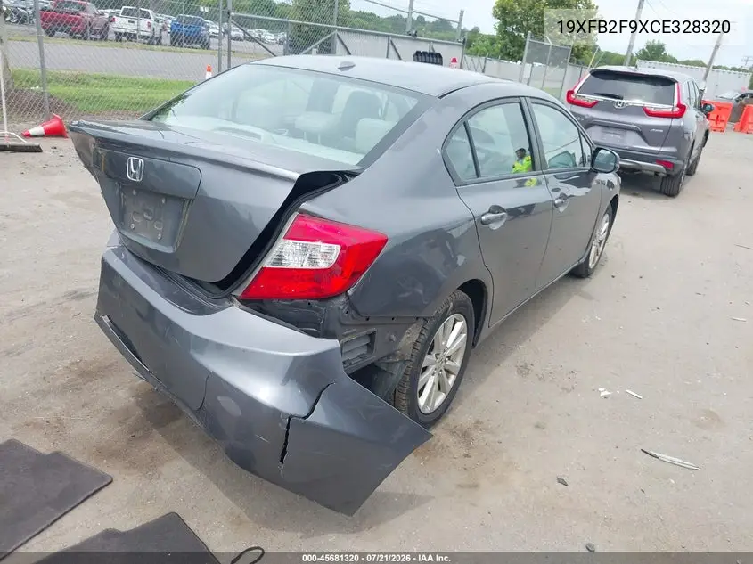 2012 Honda Civic Ex-L VIN: 19XFB2F9XCE328320 Lot: 45681320