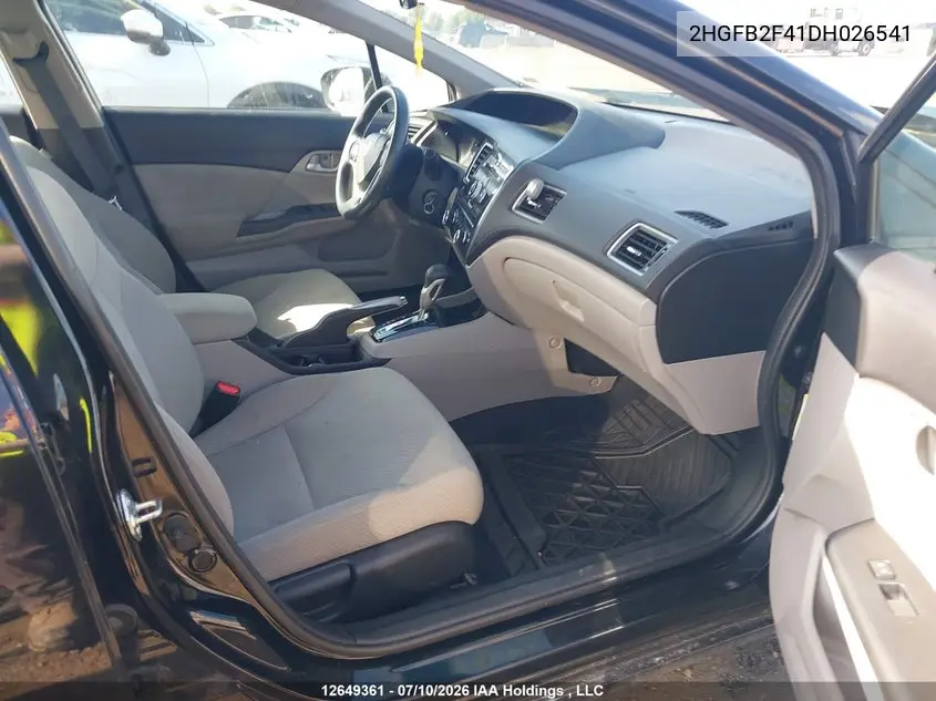 2HGFB2F41DH026541 2013 Honda Civic Sdn