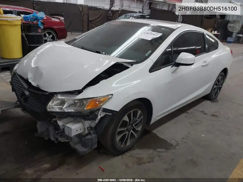 2HGFG3B80DH516100 2013 Honda Civic Ex