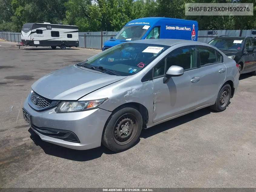 2013 Honda Civic Lx VIN: 2HGFB2F5XDH590276 Lot: 45597465