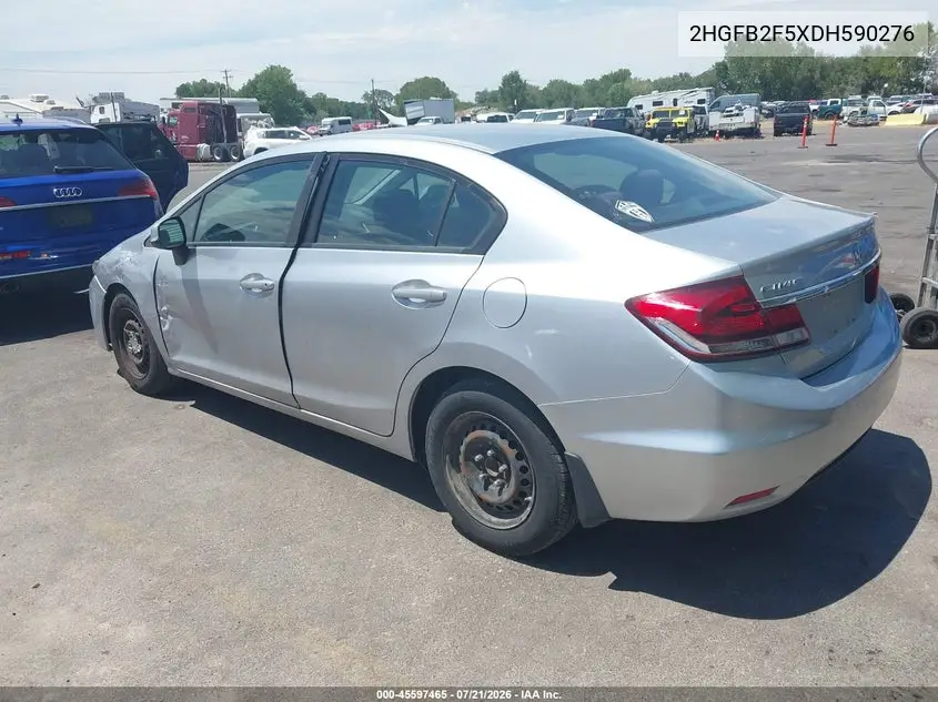 2013 Honda Civic Lx VIN: 2HGFB2F5XDH590276 Lot: 45597465
