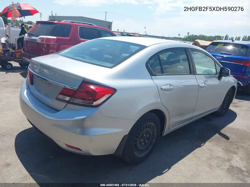 2013 Honda Civic Lx VIN: 2HGFB2F5XDH590276 Lot: 45597465