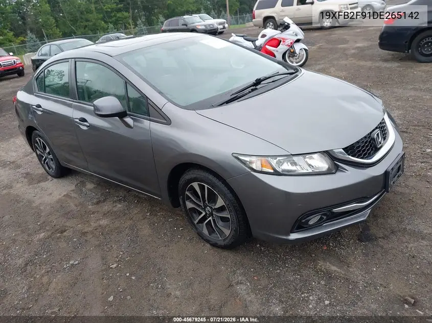 2013 Honda Civic Ex-L VIN: 19XFB2F91DE265142 Lot: 45679245