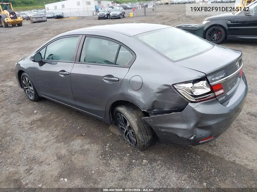 2013 Honda Civic Ex-L VIN: 19XFB2F91DE265142 Lot: 45679245