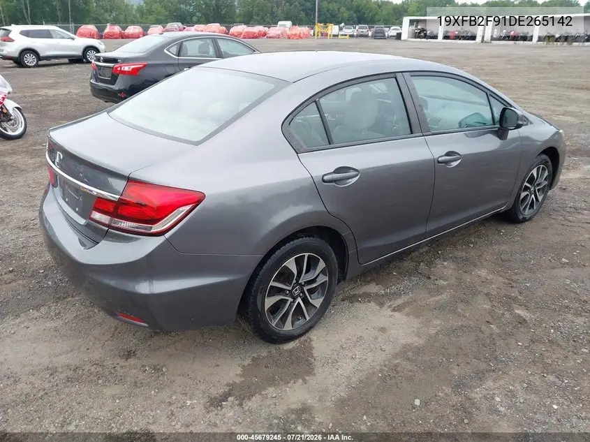 2013 Honda Civic Ex-L VIN: 19XFB2F91DE265142 Lot: 45679245